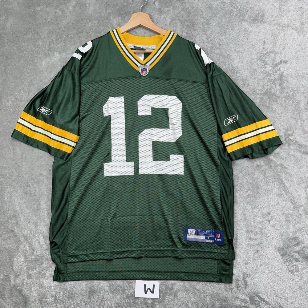 Reebok NFL Green Bay Packers Jersey #12 Rodgers in Green Size XL
